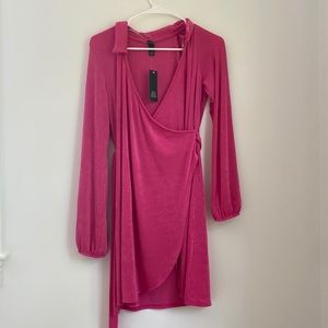 Pink wrap dress from wild fable size M